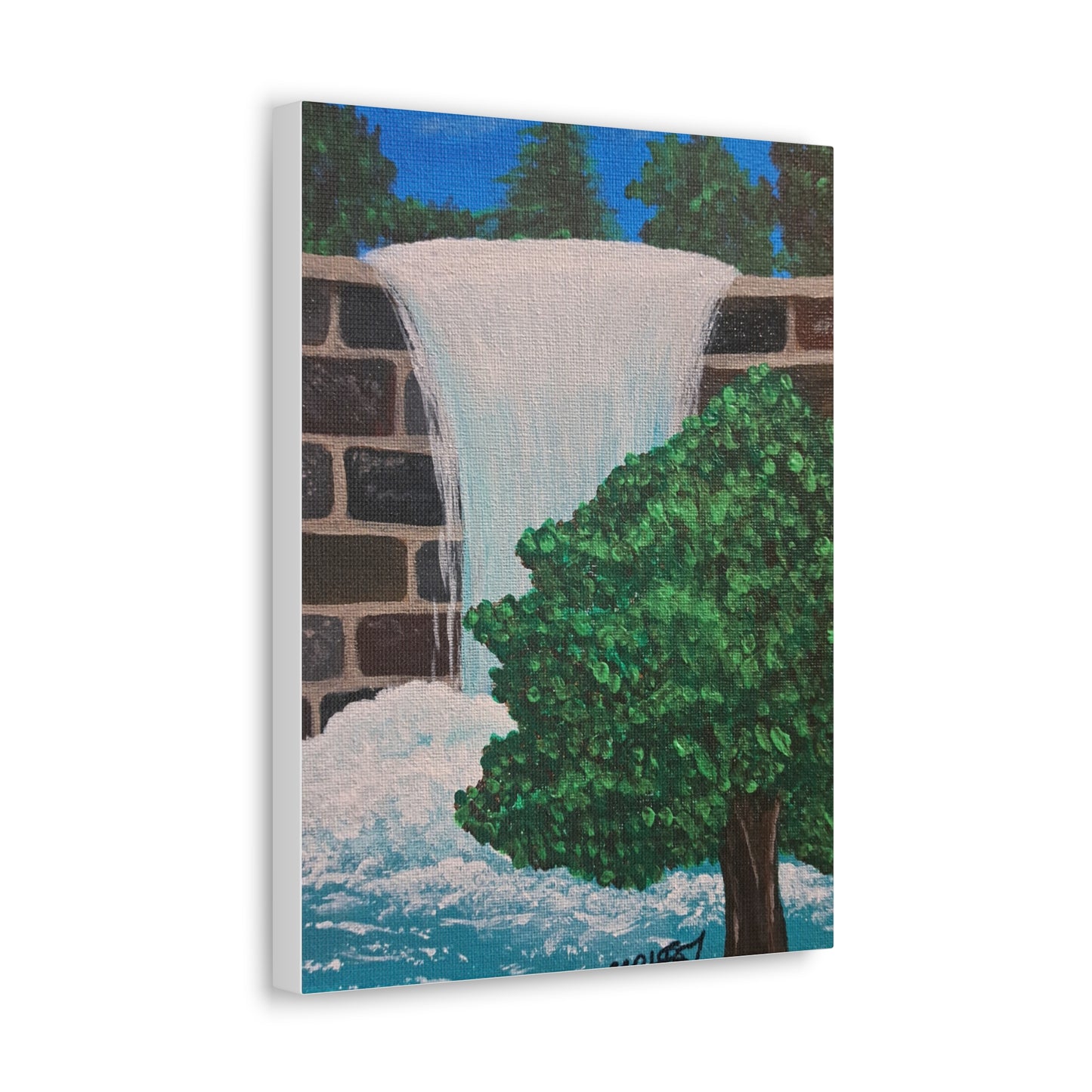 Nature-Inspired Canvas Art - Waterfall & Tree