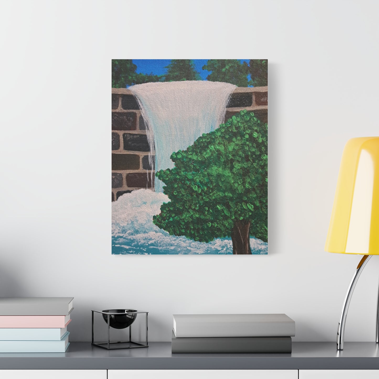 Nature-Inspired Canvas Art - Waterfall & Tree