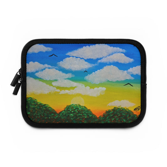 Colorful Mountains Laptop Sleeve - Vibrant Nature-Inspired Design